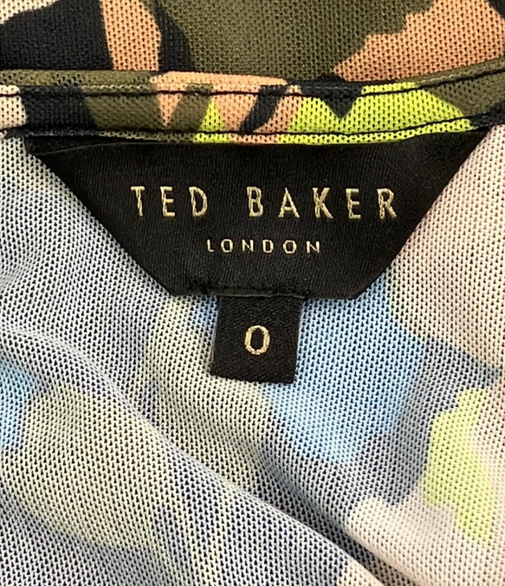 美品 テッドベーカー 総柄ワンピース レディース SIZE 0 (XS) TED BAKER
