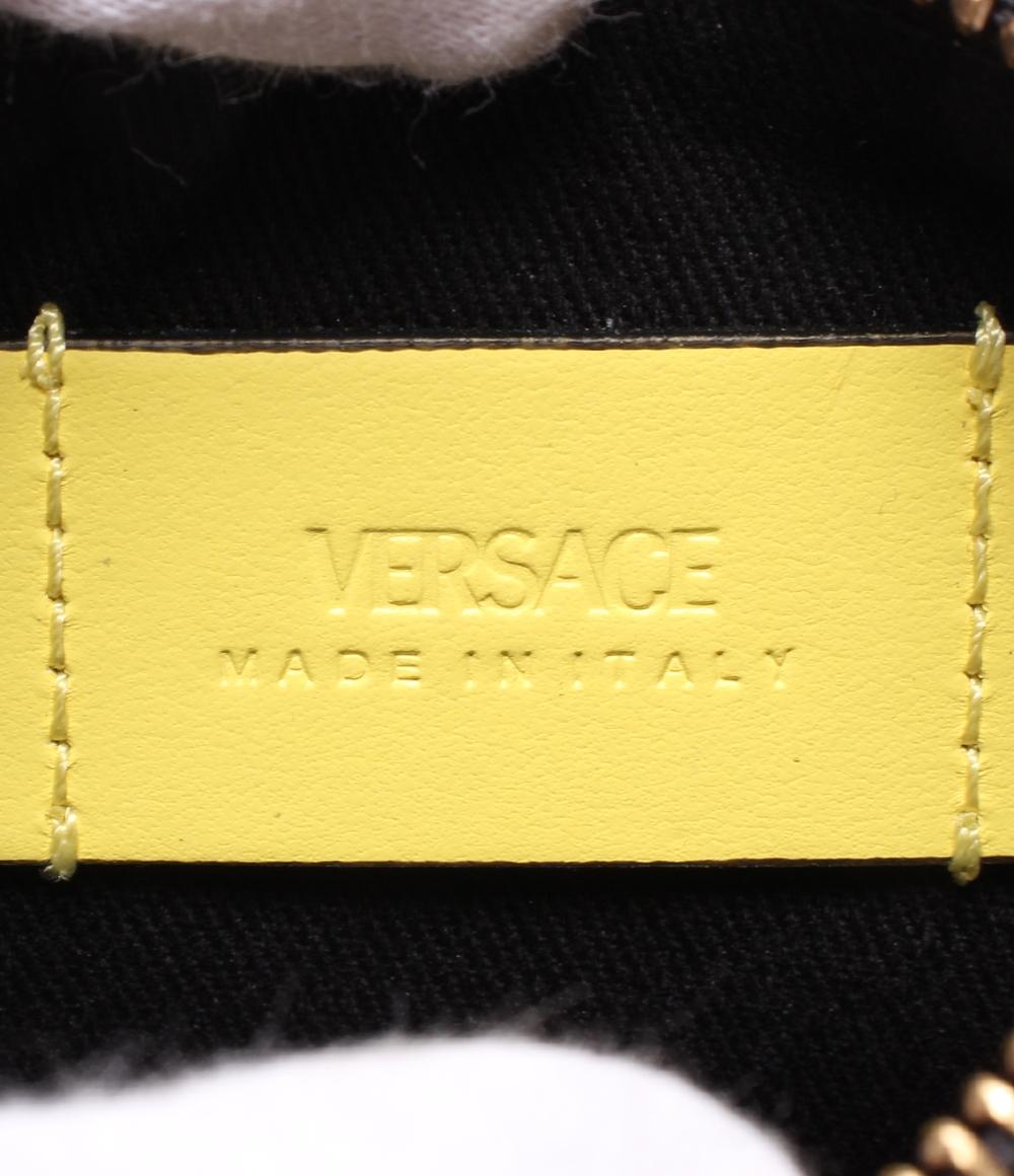 美品 ヴェルサーチ モジュラー マルチ ミニポーチ ラ グレカ シグネチャー レディース VERSACE