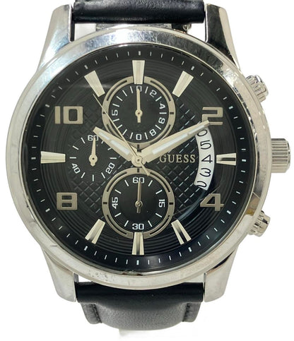 ゲス 腕時計 クオーツ ブラック W0076G1 メンズ Guess