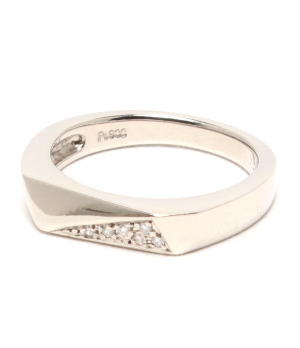 美品 リング 指輪 Pt900 ダイヤ 0.04ct レディース SIZE 12号