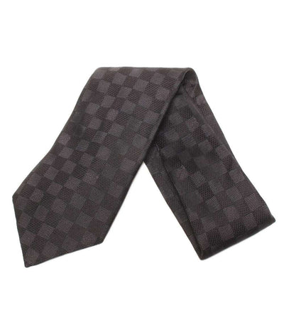 美品 LOUIS VUITTON ネクタイ シルク100% ダミエ メンズ ルイ・ヴィトン
