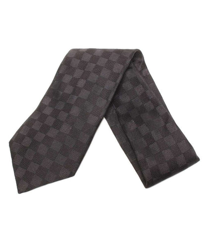 美品 LOUIS VUITTON ネクタイ シルク100% ダミエ メンズ ルイ・ヴィトン