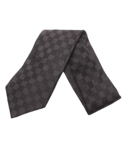 美品 LOUIS VUITTON ネクタイ シルク100% ダミエ メンズ ルイ・ヴィトン