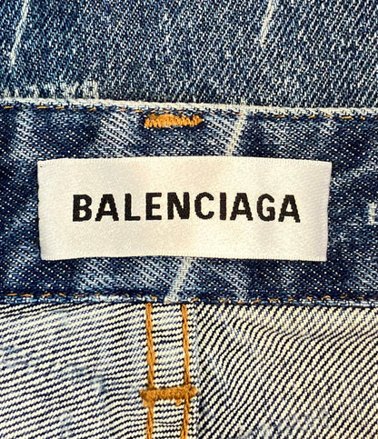 BALENCIAGA オールオーバーロゴ デニムパンツ 600235 TJW53 レディース SIZE 24 バレンシアガ