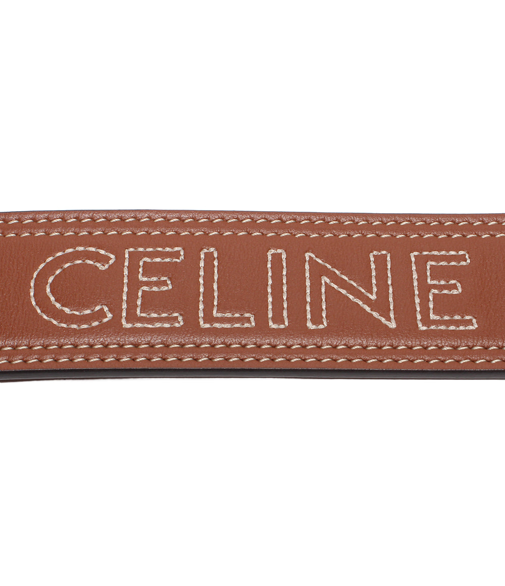 美品 CELINE ショルダーストラップ エンブロダイリーロングストラップ レディース セリーヌ
