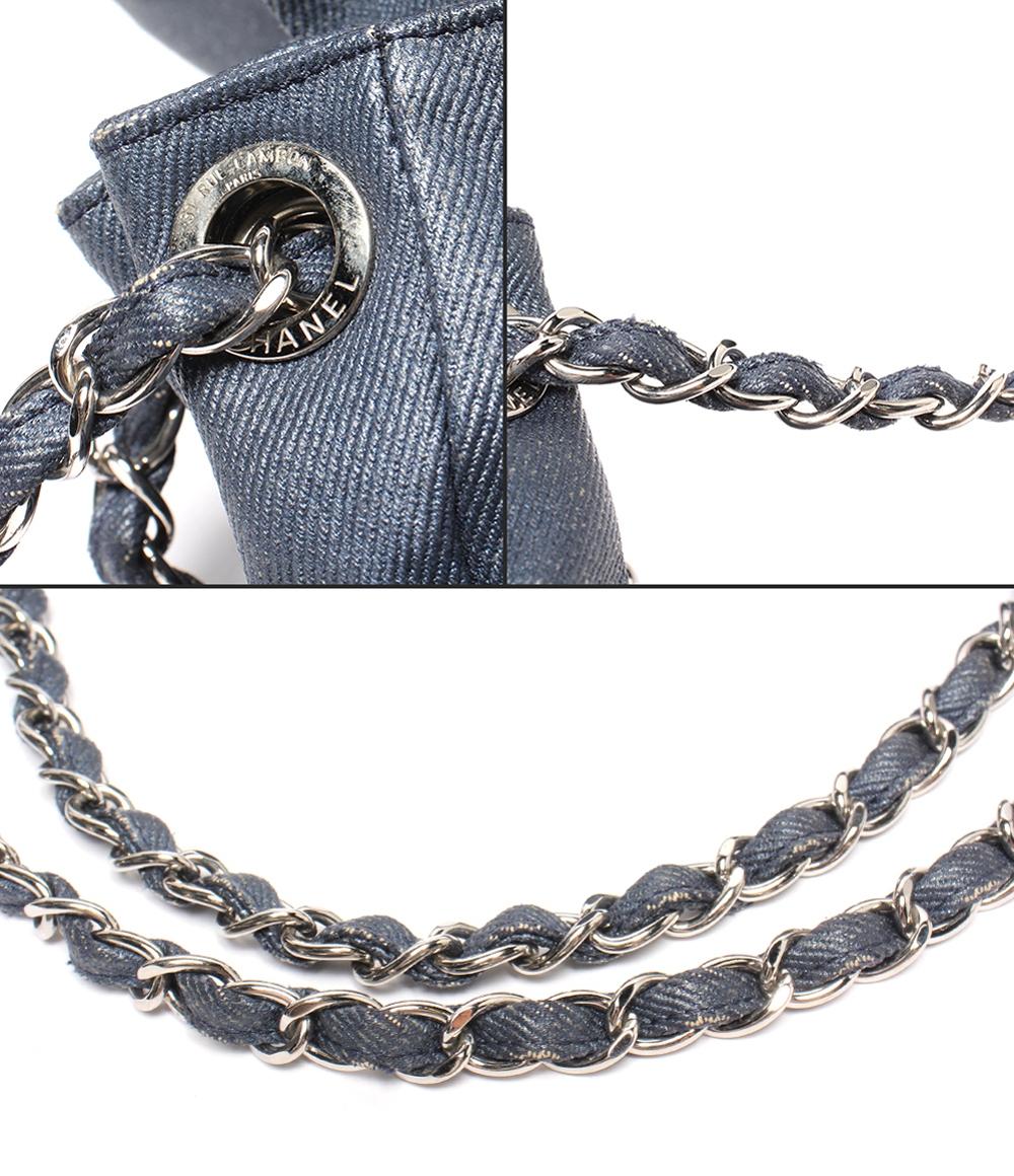 CHANEL ダブルチェーンショルダーバッグ シルバー金具 12番台 レディース シャネル