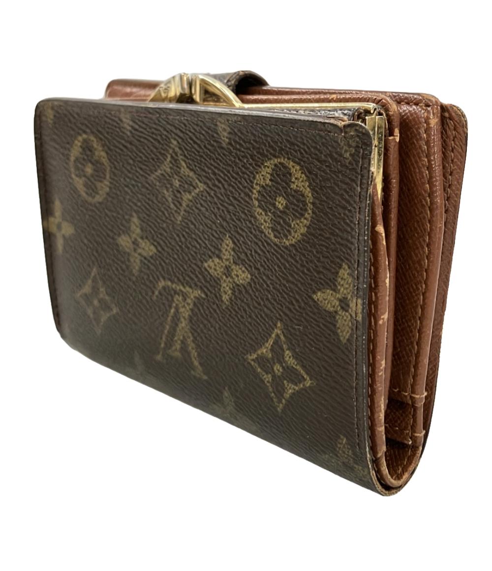 ルイヴィトン 二つ折りがま口財布 ポルトモネヴィエノワ モノグラム  