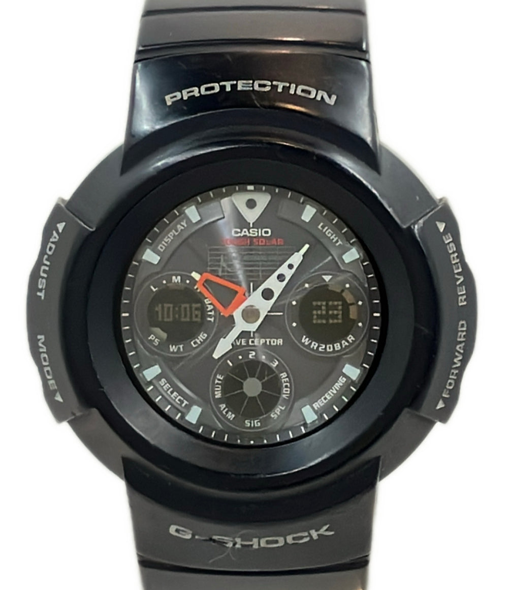 CASIO 腕時計 G-SHOCK ソーラー ブラック AWG-500J レディース メンズ カシオ