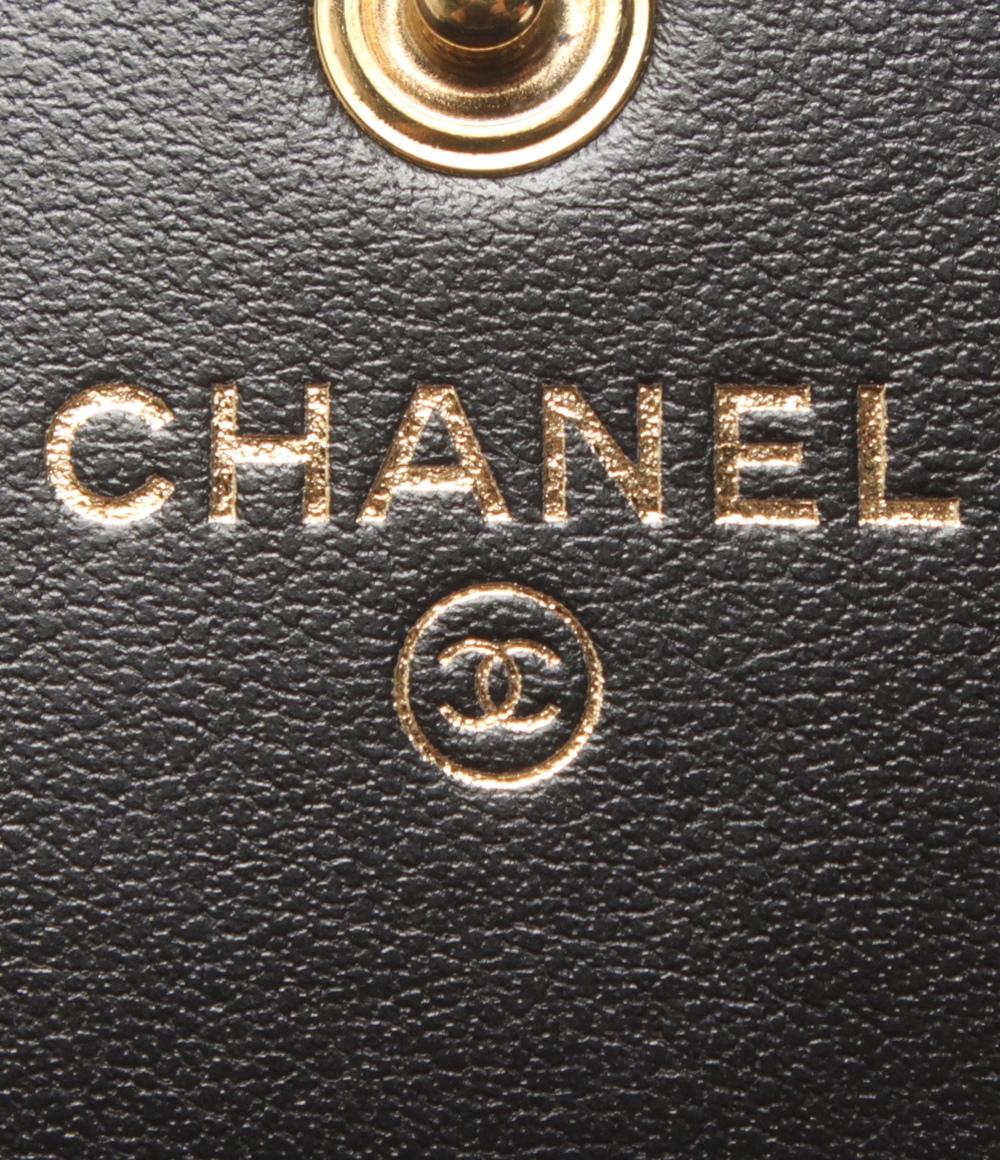 CHANEL 長財布 ゴールド金具 CCフィグリー キャビアスキン A84448 CHANEL 長財布 ゴールド金具 CCフィグリー キャビアスキン A84448