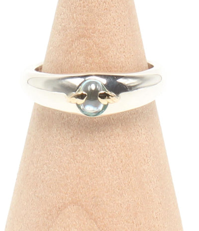 美品 天使の卵 リング 指輪 K18 SV レディース SIZE 9号