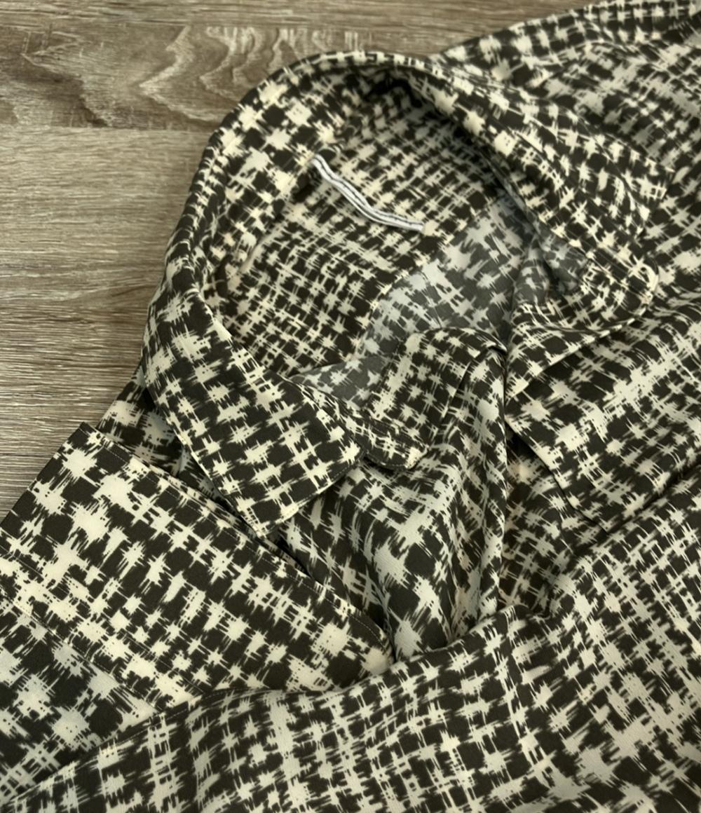 m's braque 長袖シャツ 総柄 レーヨン 2223008E メンズ SIZE 40 (M) エムズブラック