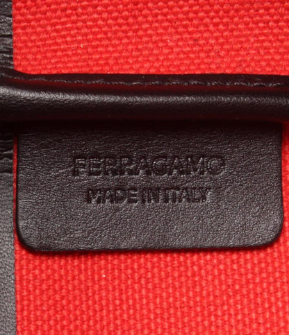 美品 Salvatore Ferragamo キャンバス トートバッグ ガンチーニ レディース メンズ サルヴァトーレフェラガモ