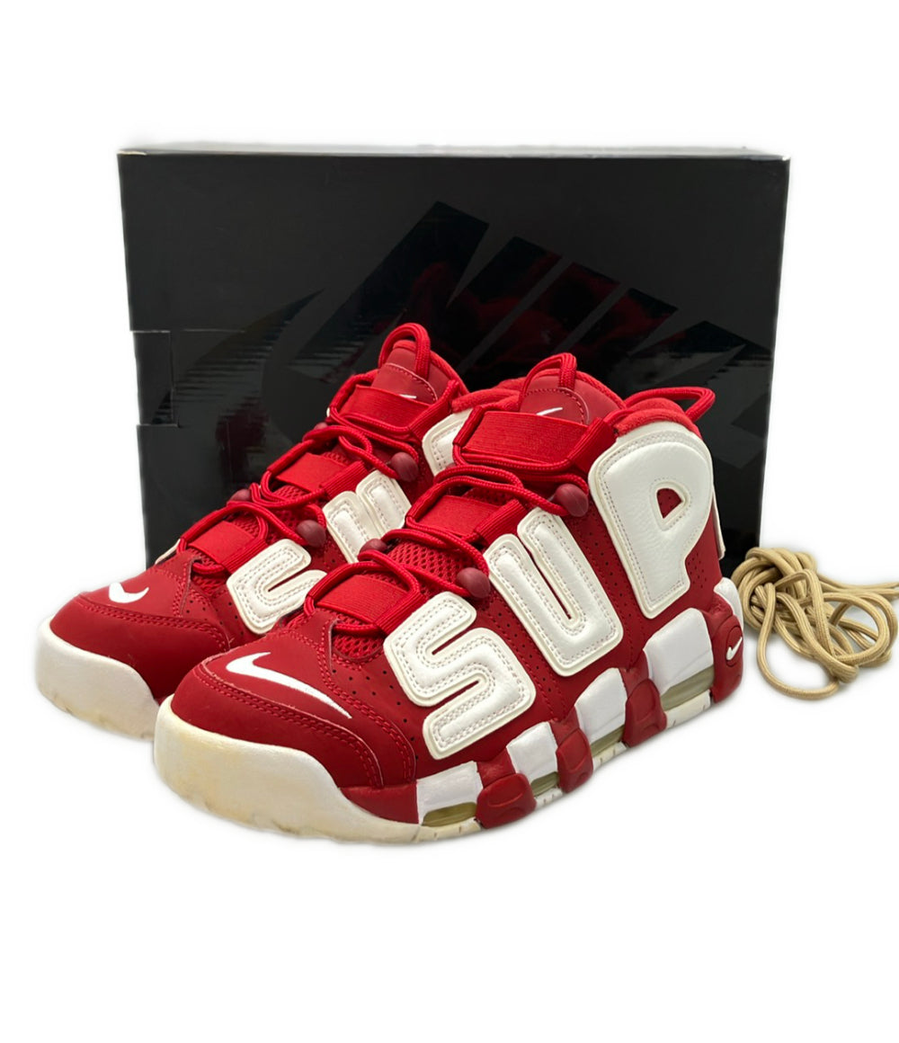 NIKE×Supreme ミドルカットスニーカー AIR MORE UPTEMPO 902290-600 メンズ SIZE 25.5 ナイキ×シュプリーム