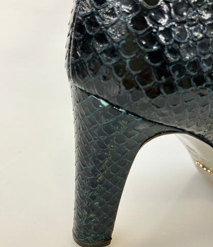 Sergio Rossi ロングブーツ パイソン レディース SIZE 35 (22.5cm) セルジオロッシ