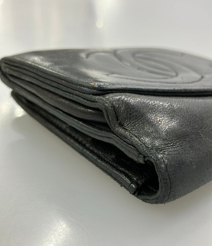 CHANEL ダブルホック 二つ折り財布 レディース シャネル