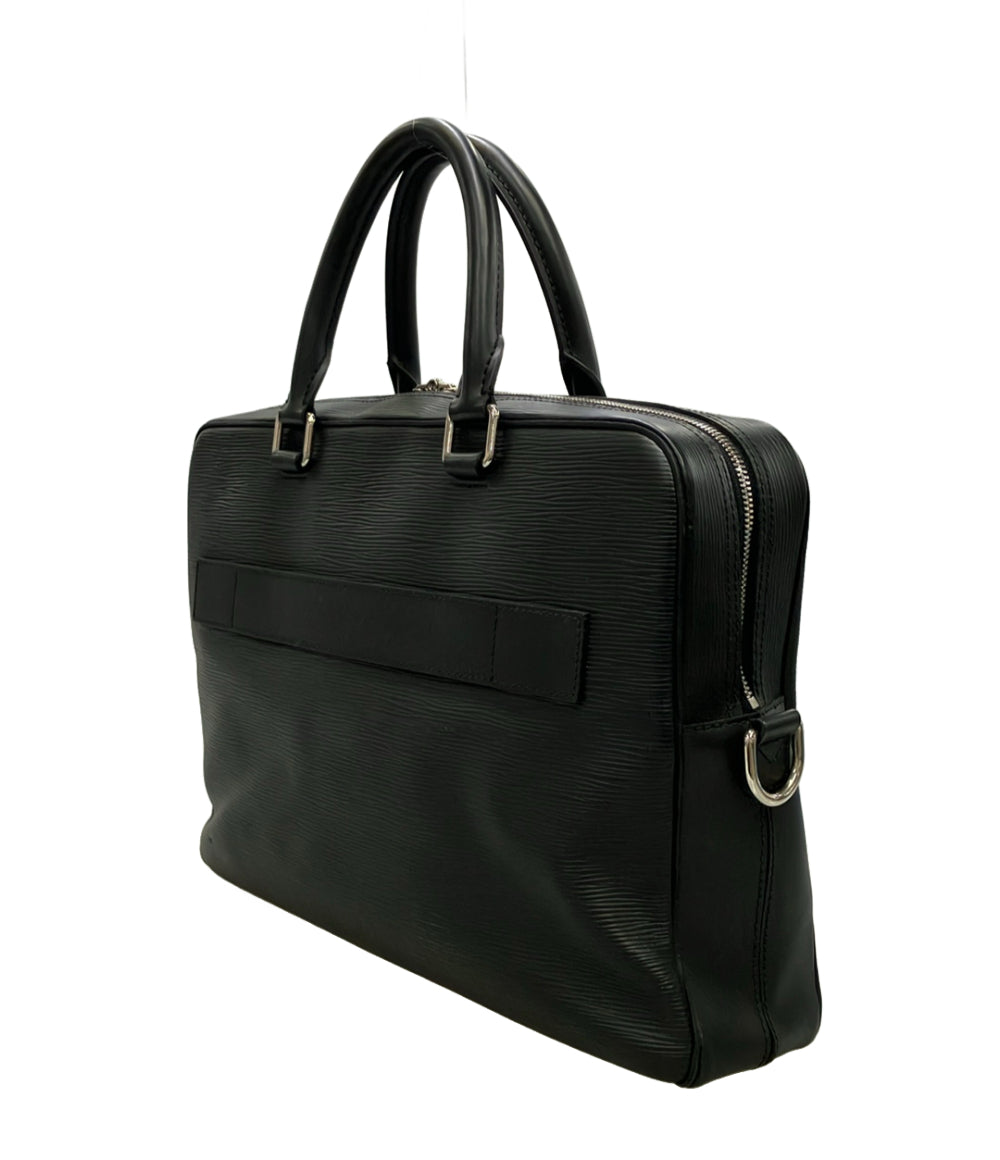 LOUIS VUITTON 2way ビジネスバッグ ブリーフケース ショルダーバッグ 斜め掛け ポルト ドキュマン ビジネス エピ M54092 メンズ ルイ・ヴィトン