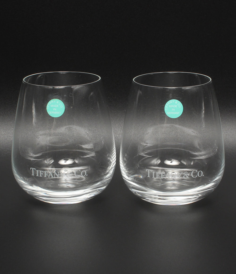 美品 Tiffany & Co. グラス タンブラー 2点セット ペア TCO ティファニー