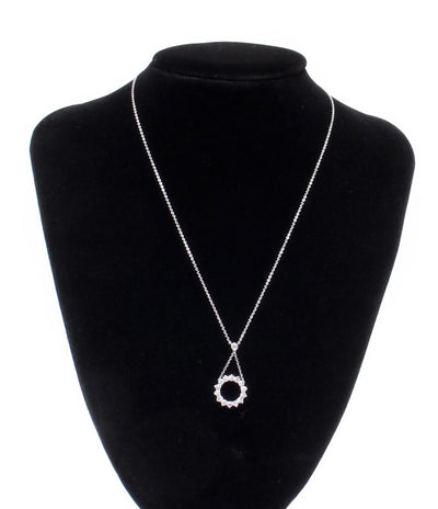 美品 ティファニー ネックレス オープンサークル Pt950 ダイヤモンド レディース TIFFANY&Co.