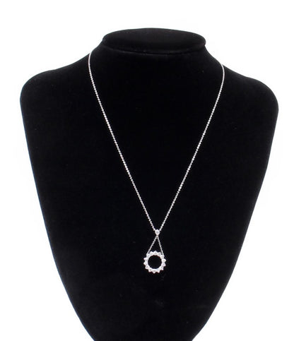 美品 ティファニー ネックレス オープンサークル Pt950 ダイヤモンド レディース TIFFANY&Co.