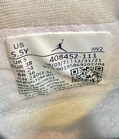 NIKE ミドルカットスニーカー AIR JORDAN 4 RETRO GS 408452-111 キッズ SIZE 24.0 (M) ナイキ