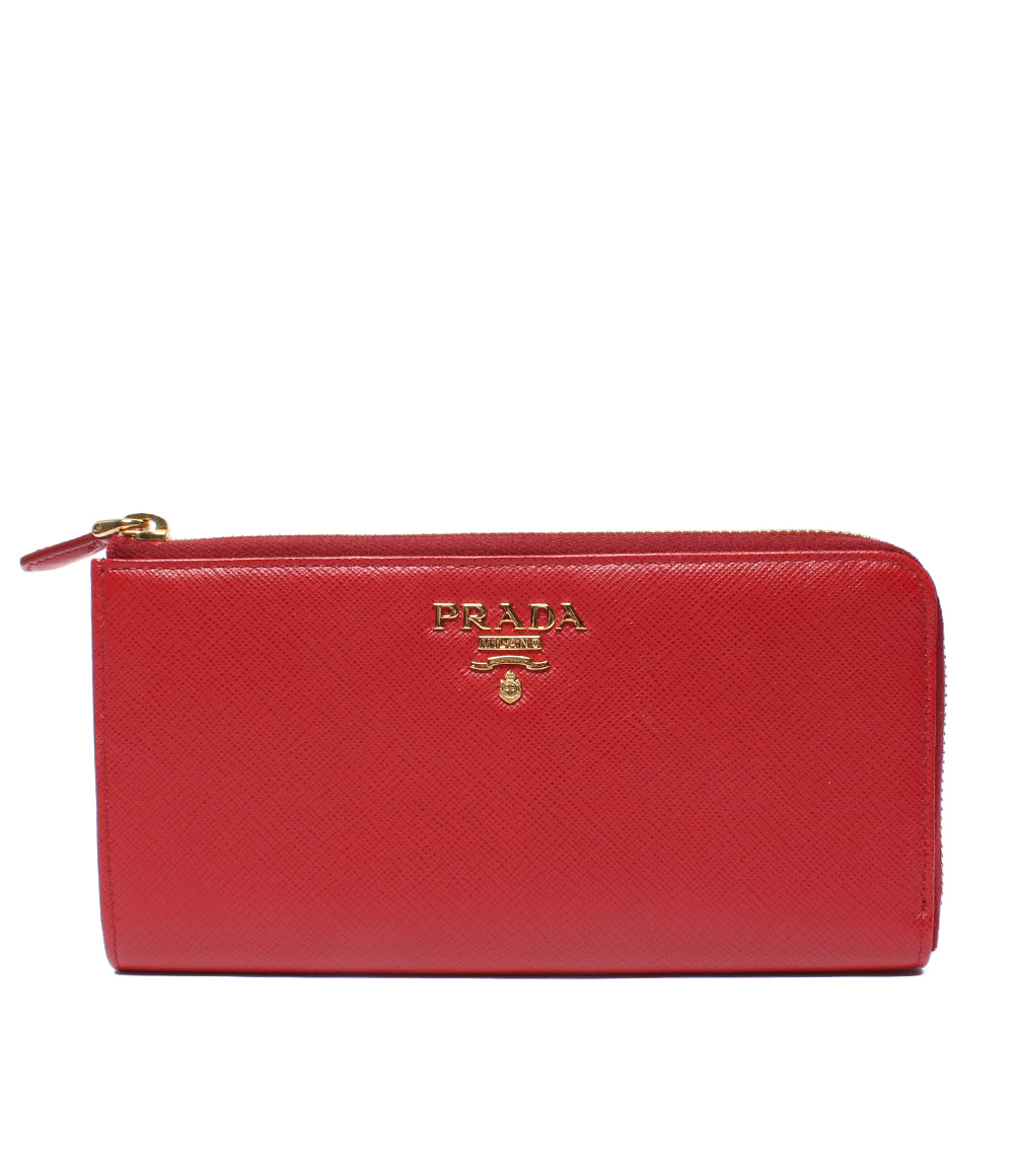 美品 PRADA L字ファスナー長財布 1ML030 レディース プラダ