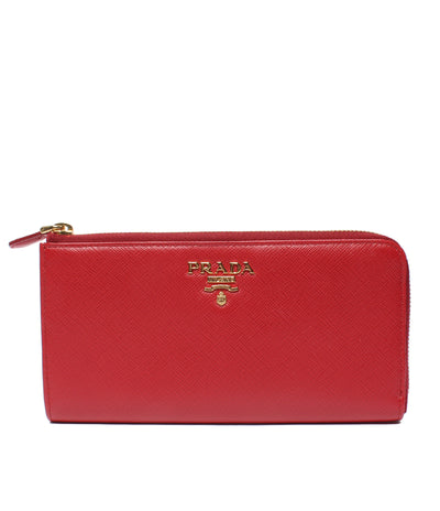 美品 PRADA L字ファスナー長財布 1ML030 レディース プラダ