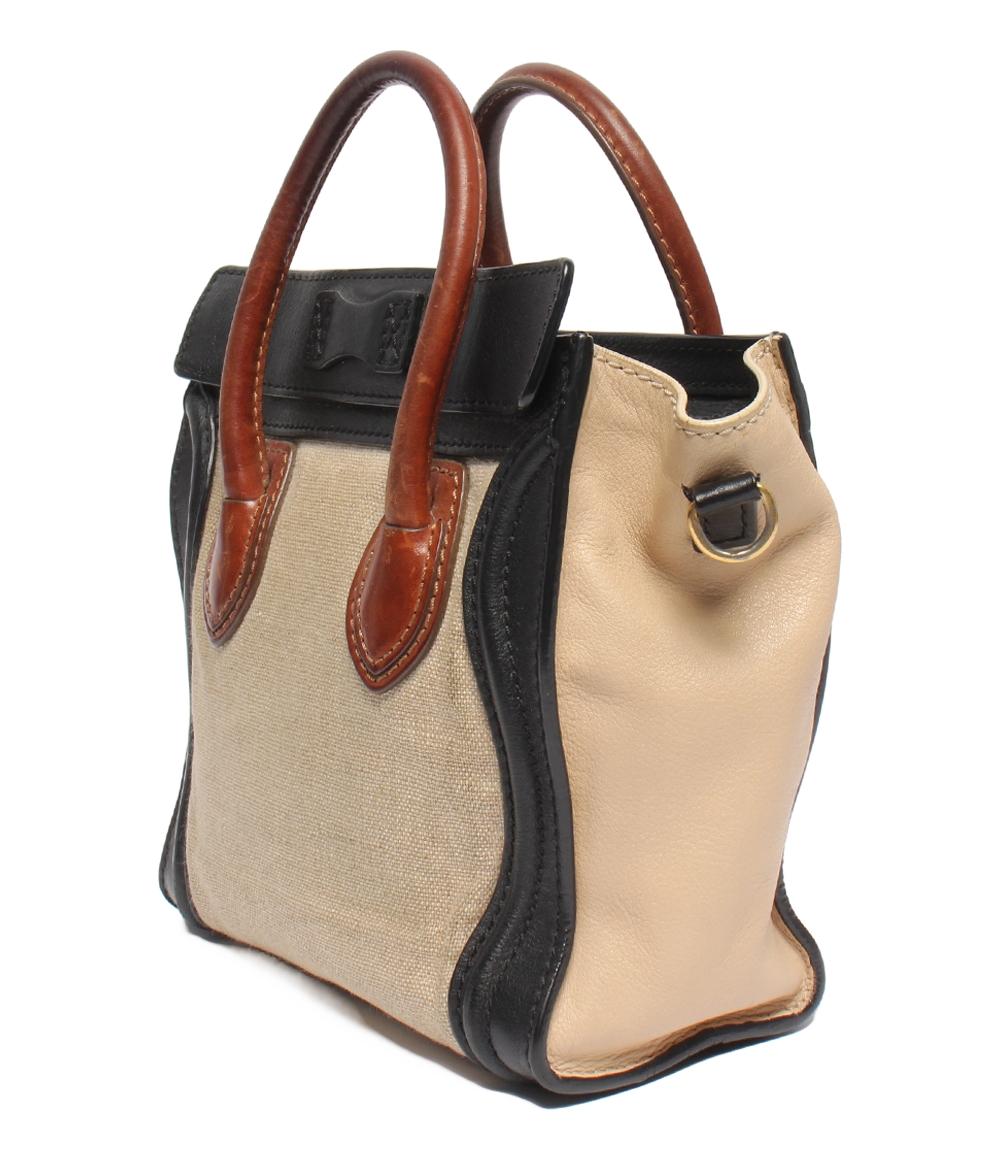 CELINE ハンドバッグ ショルダーバッグ 斜め掛け ラゲージ ナノショッパー レディース セリーヌ