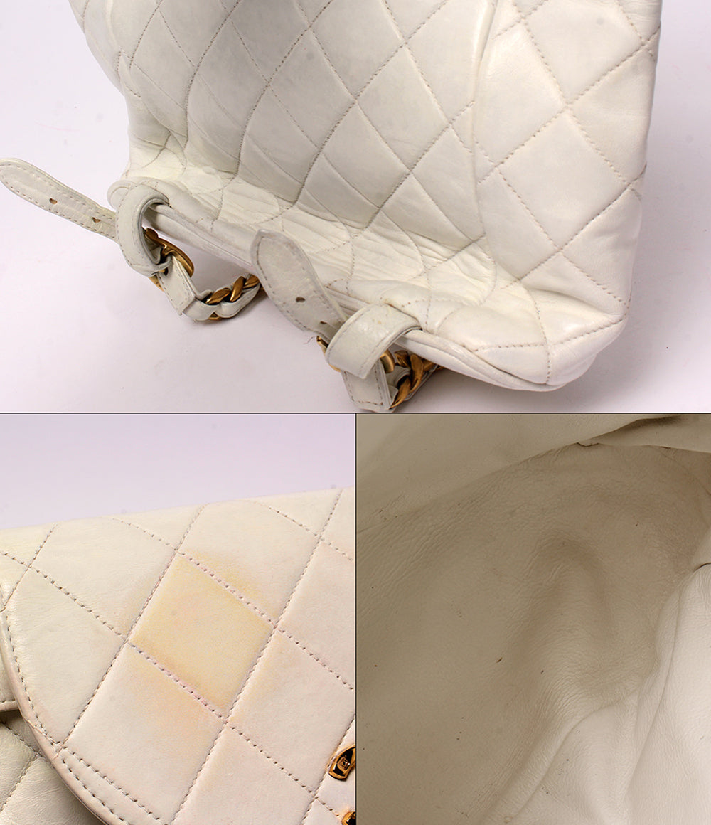 CHANEL リュック 3番台 ゴールド金具 マトラッセ レディース シャネル