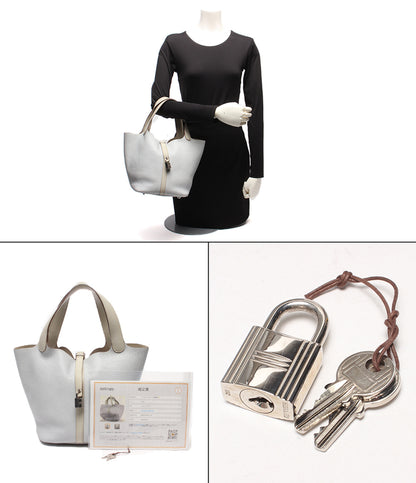 HERMES ハンドバッグ □R刻印 シルバー金具 トリヨンクレマンス ピコタンロックPM レディース エルメス