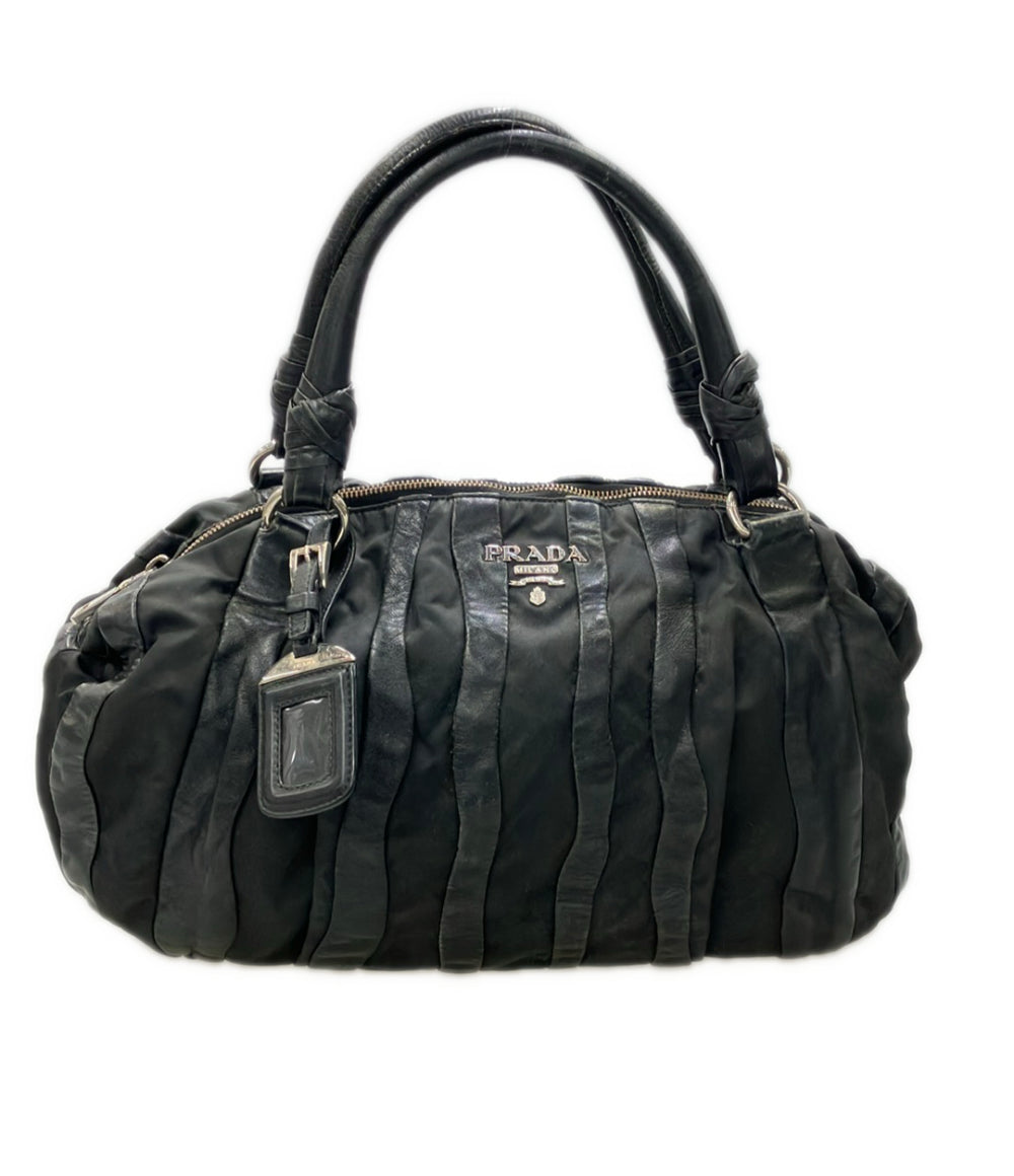 PRADA ハンドバッグ クリムソン ストライプ レディース プラダ