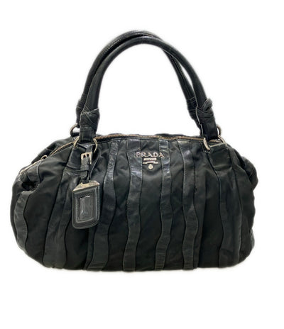PRADA ハンドバッグ クリムソン ストライプ レディース プラダ