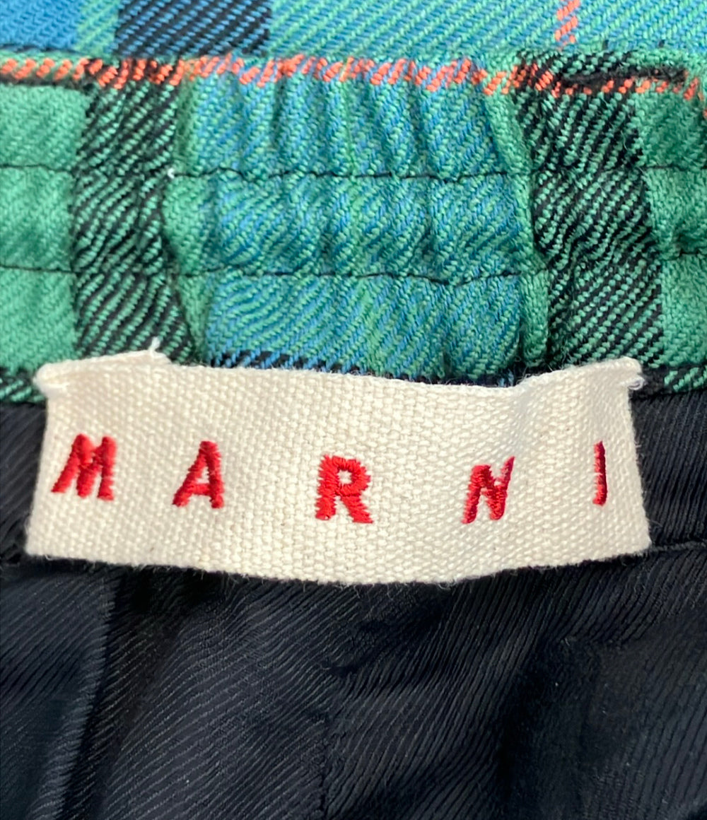 MARNI チェック柄 パンツ PUMU0156U3 UTW972 メンズ SIZE 46 マルニ