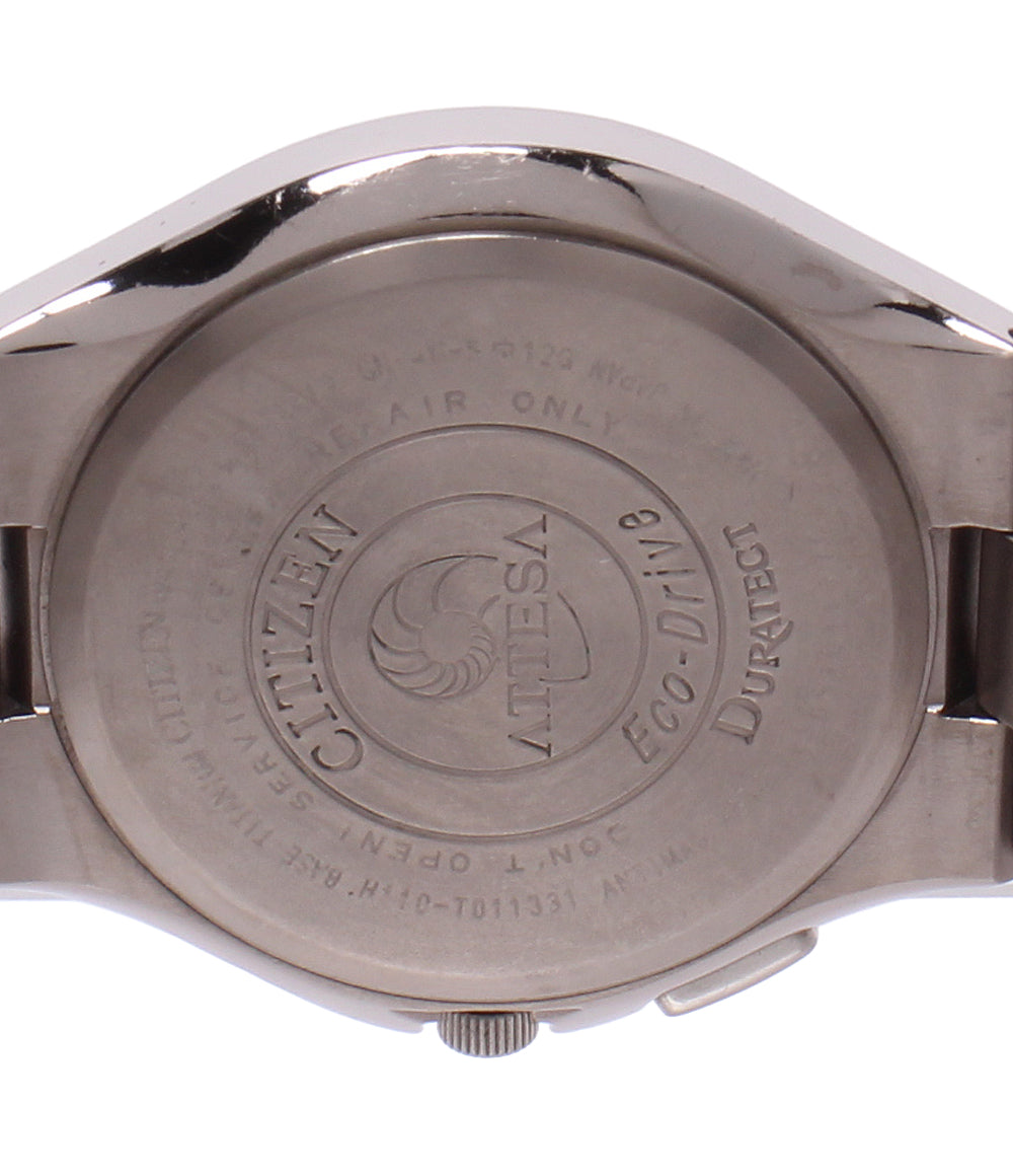 CITIZEN 腕時計 アテッサ ATTESA ソーラー ブラック H110-T011331 メンズ シチズン