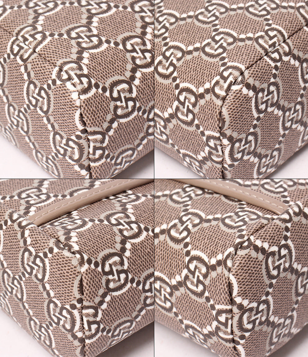 美品 GUCCI 2WAY ハンドバッグ ショルダーバッグ 肩掛け 斜め掛け バニティバッグ GGシャドウ 795058 2149 レディース グッチ