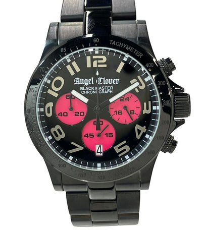Angel Clover 腕時計 クオーツ ブラック BM41 メンズ エンジェルクローバー