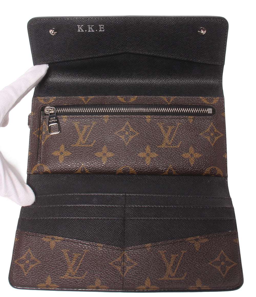 LOUIS VUITTON 三つ折り長財布 ポルトフォイユ ロン モノグラム マカサー M60168 メンズ ルイ・ヴィトン