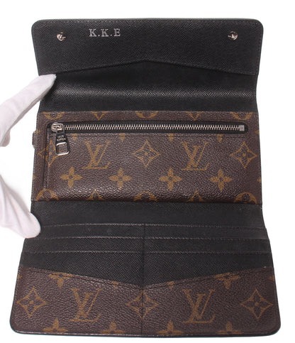 LOUIS VUITTON 三つ折り長財布 ポルトフォイユ ロン モノグラム マカサー M60168 メンズ ルイ・ヴィトン