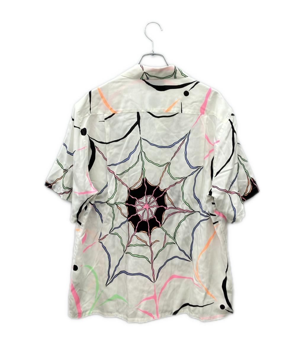 美品 WACKO MARIA WOLF'S HEAD 半袖シャツ メンズ SIZE M ワコマリア ウルフズヘッド