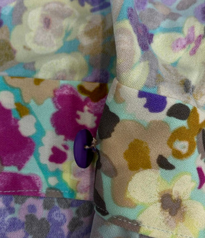 レオナール 半袖ワンピース 花柄 レディース SIZE 36 (XS) LEONARD