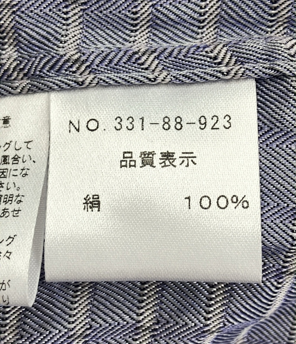 美品 ギンザ タヤ 長袖チェックシャツ シルク100% メンズ SIZE M (M) GINZA TAYA