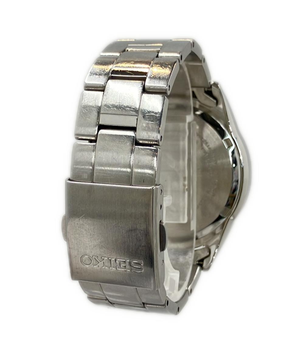 SEIKO 腕時計 クオーツ ブラック 7T92-0ME0 メンズ セイコー