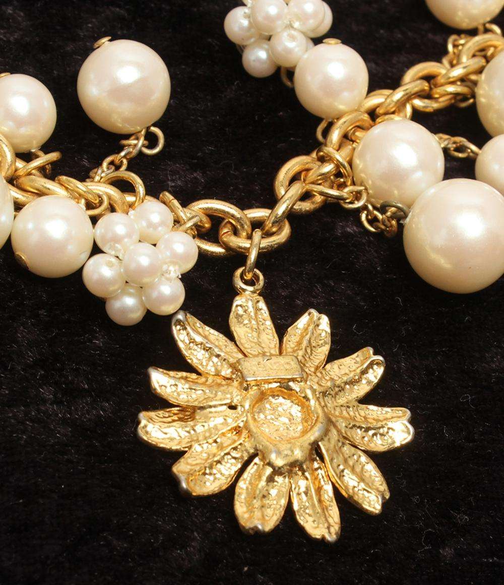 KENZO ネックレス イヤリング フェイクパール フラワーモチーフ 2点セット レディース ケンゾー