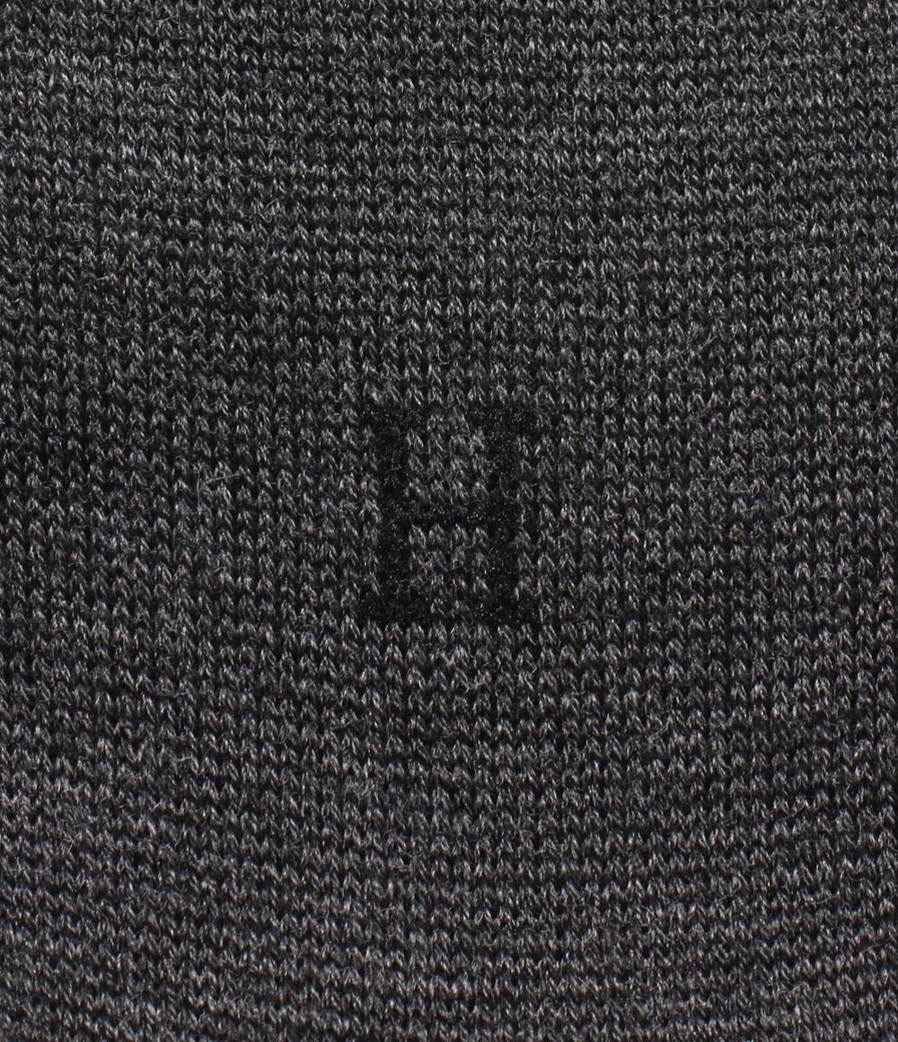 美品 HERMES ソックス 靴下 2点セット グレー ブラック サイズ10 メンズ エルメス