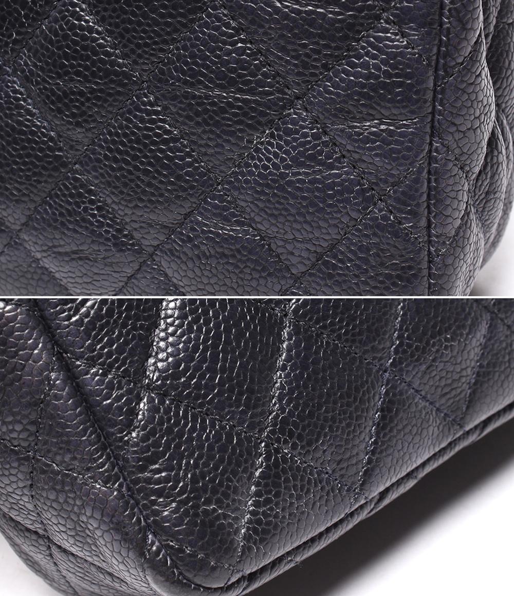 CHANEL チェーンショルダーバッグ シングルチェーン シングルフラップ ミニマトラッセ キャビアスキン 21番台 レディース シャネル