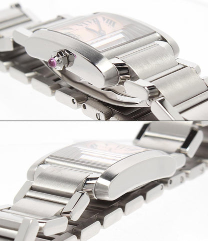 Cartier 腕時計 タンクフランセーズ SM クオーツ シェル W51028Q3 レディース カルティエ