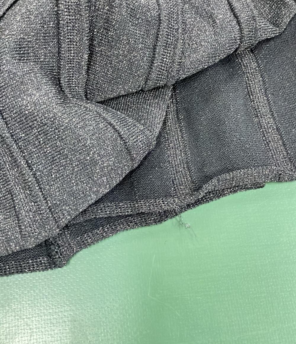 美品 ダイアグラム ドット柄切り替え長袖ロングワンピース レディース SIZE 36 (XS) Diagram