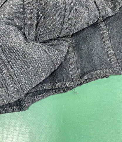 美品 ダイアグラム ドット柄切り替え長袖ロングワンピース レディース SIZE 36 (XS) Diagram