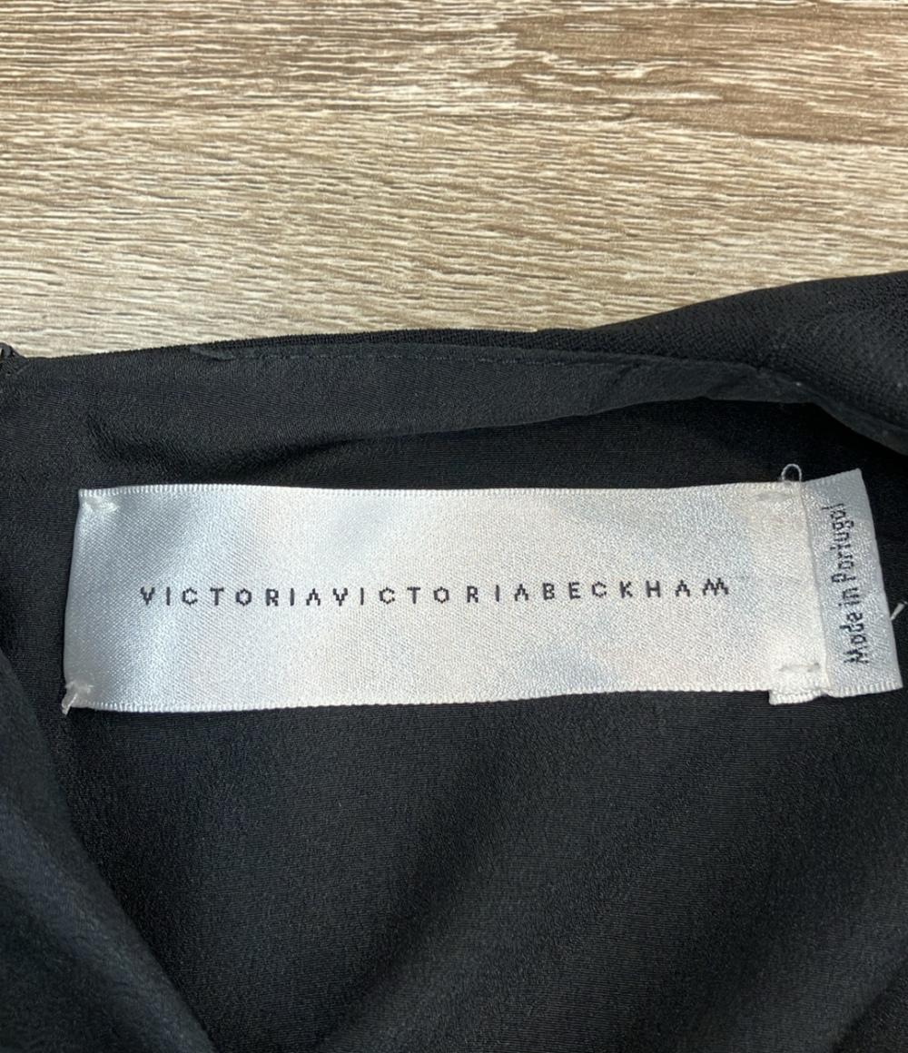 VICTORIA VICTORIA BECKHAM ノースリーブワンピース プリーツ切替 DRVV 588A PSS19 レディース SIZE UK8 (S) ヴィクトリア  ヴィクトリア  ベッカム