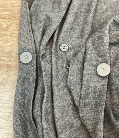 Brunello Cucinelli 長袖カーディガン スナップボタン カシミヤ シルク ロング DD53336 レディース SIZE M ブルネロクチネリ