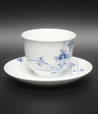 美品 Royal Copenhagen ティーセット 4客 ブルーパルメッテ ロイヤルコペンハーゲン